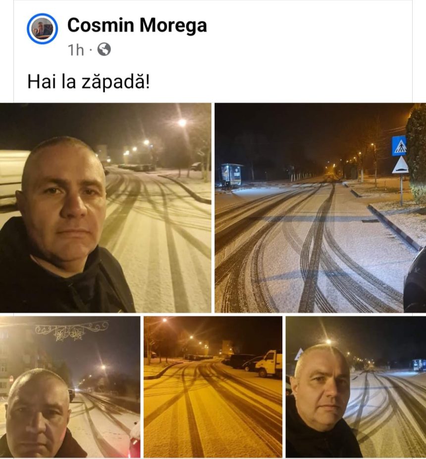 Cosmin Morega Conduce Departamentul pentru Situații de Urgență în Timpul Ninsorii Abundente din Motru
