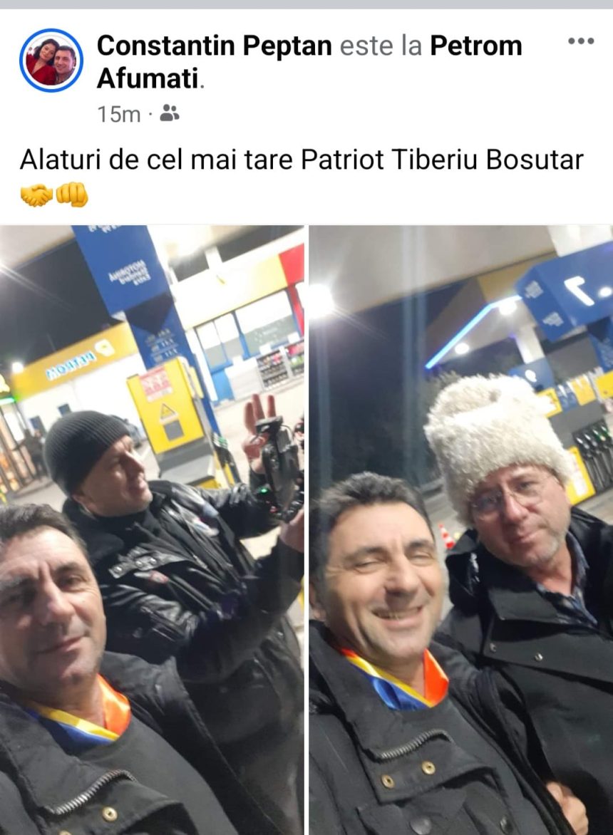 Constantin peptan este printre liderii revoltei transportatorilor